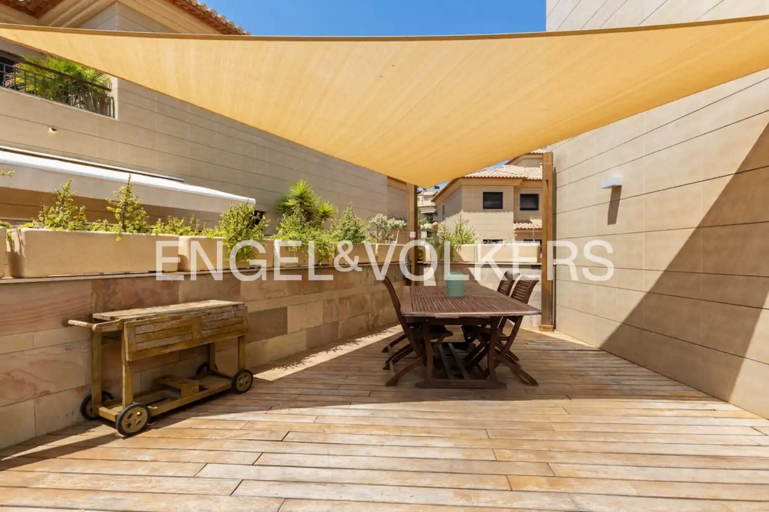Terraza de Piso de alquiler en Jávea / Xàbia con Aire acondicionado, Calefacción y Jardín privado