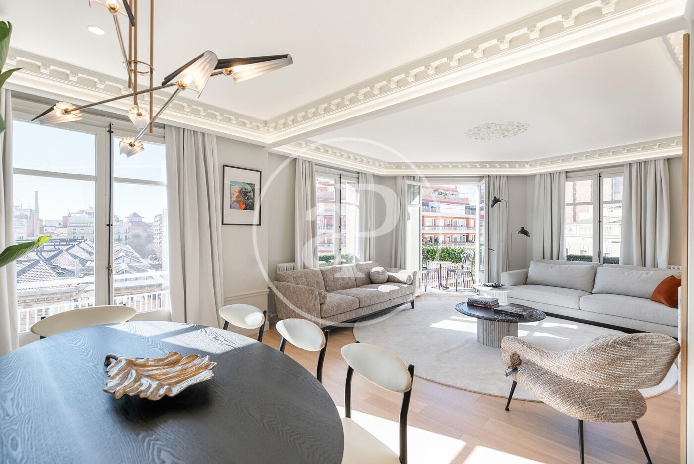 Living room of Flat for sale in  Barcelona Capital  with Air Conditioner, Heating and Terrace