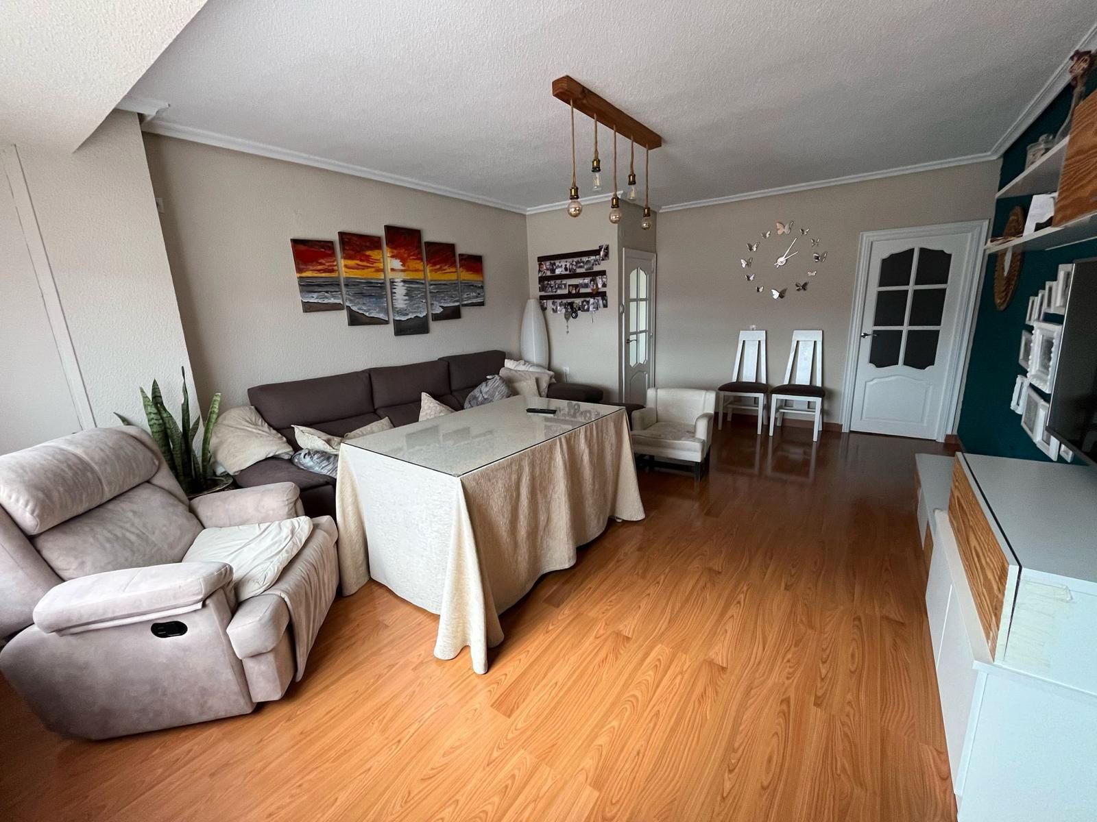 Living room of Flat for sale in  Jaén Capital  with Air Conditioner, Furnished and Balcony