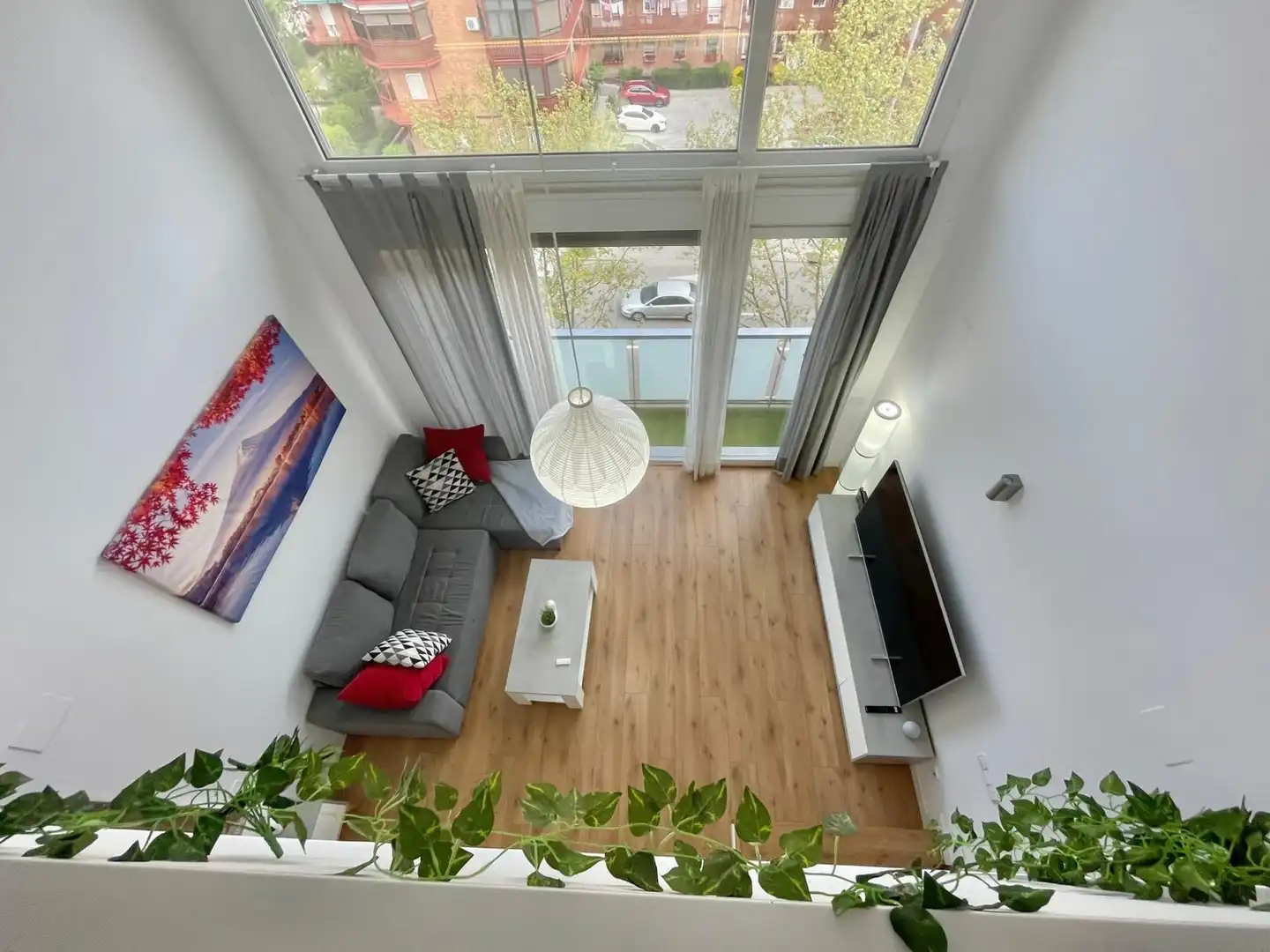 Sala d'estar de Dúplex en venda en Madrid amb Calefacció i Moblat