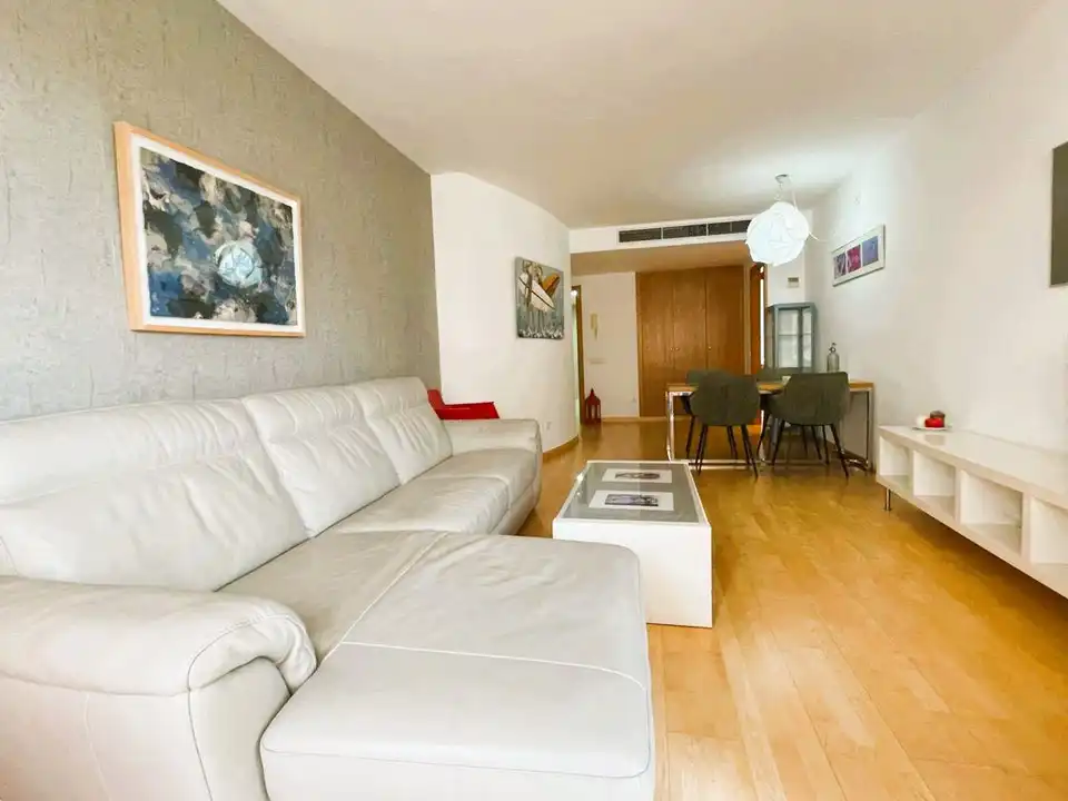 Sala de estar de Piso de alquiler en  Palma de Mallorca con Aire acondicionado, Calefacción y Terraza