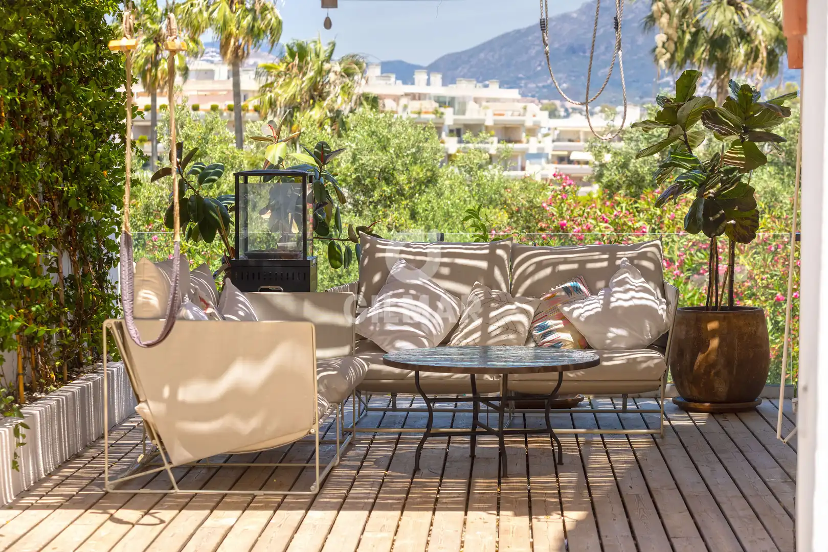 Terrace of Detached homes for sale in Marbella  with Heating, Private garden and Swimming Pool