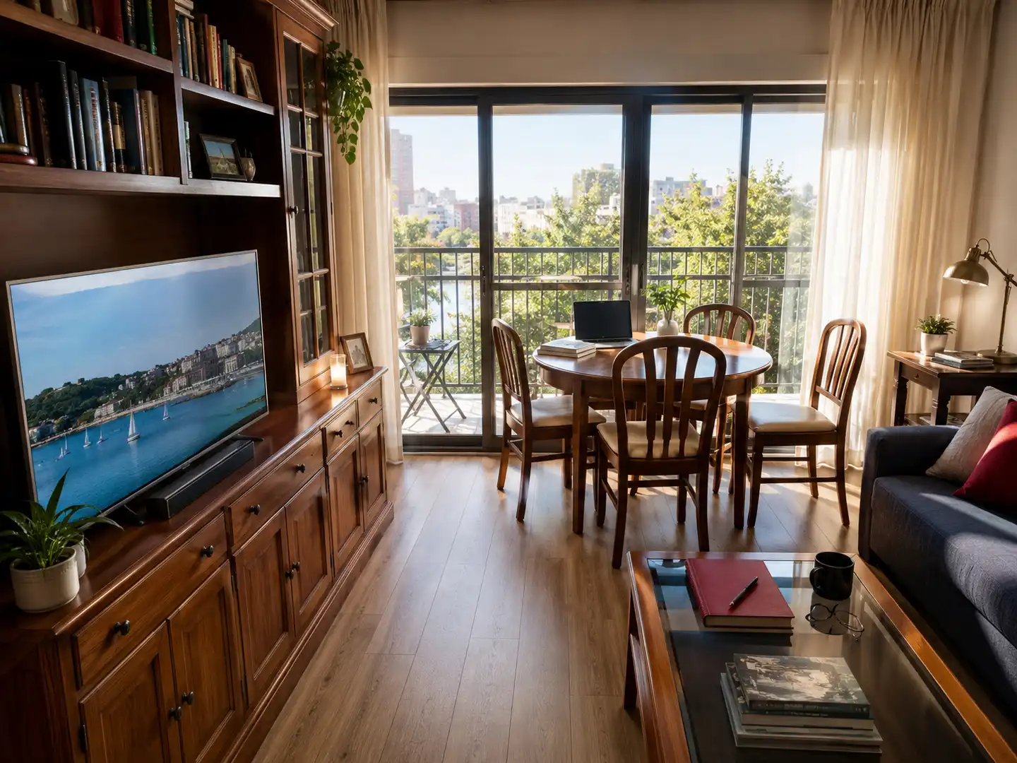 Sala de estar de Piso de alquiler en Santander con Calefacción, Terraza y Amueblado