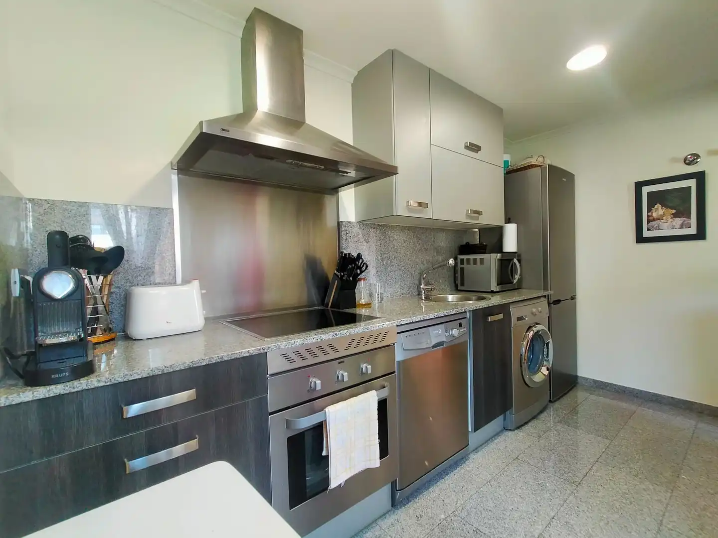 Kitchen of Flat for sale in Pravia  with Heating, Terrace and Furnished