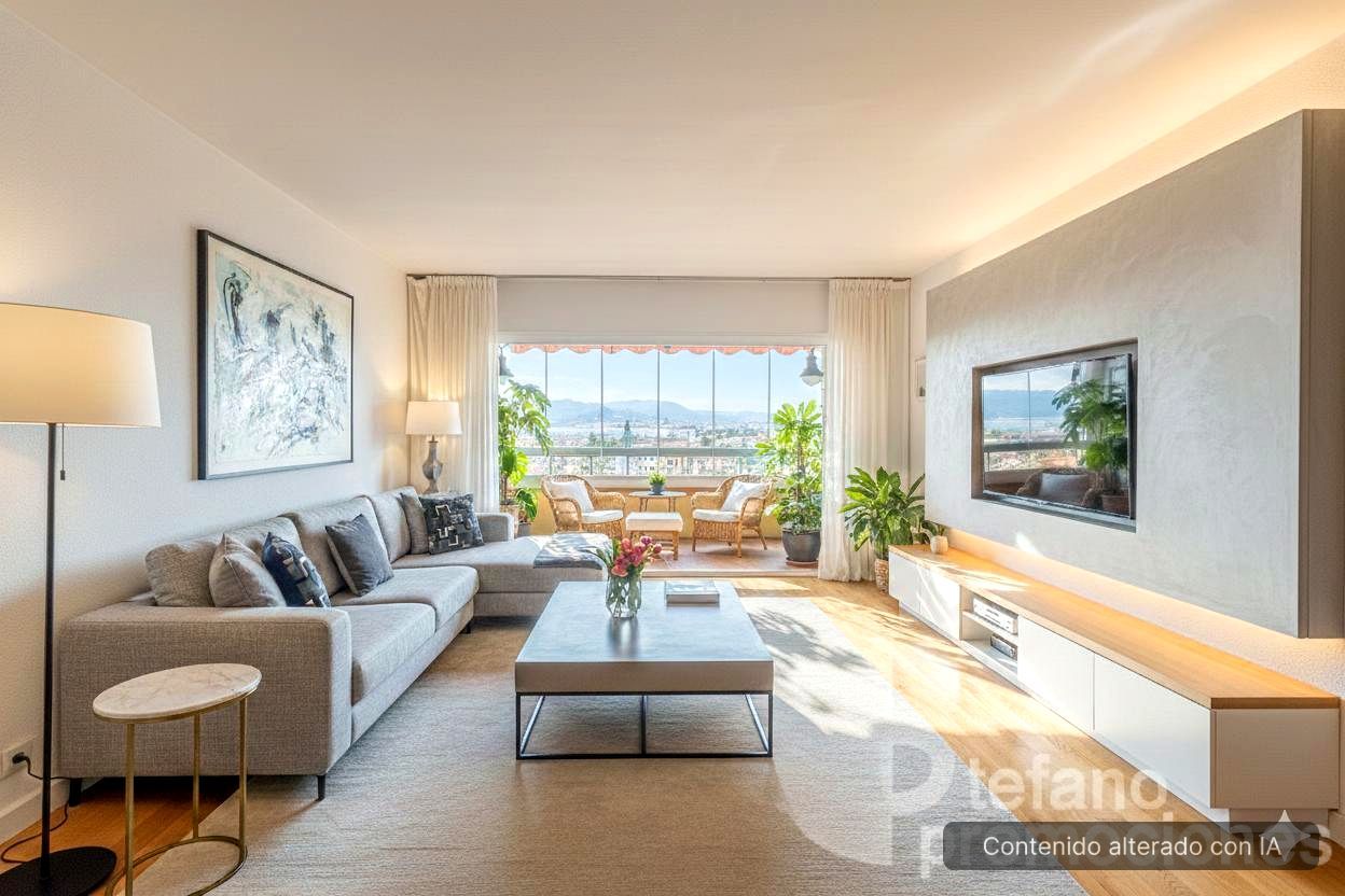 Sala de estar de Piso en venta en Málaga Capital con Parquet, Terraza y Trastero