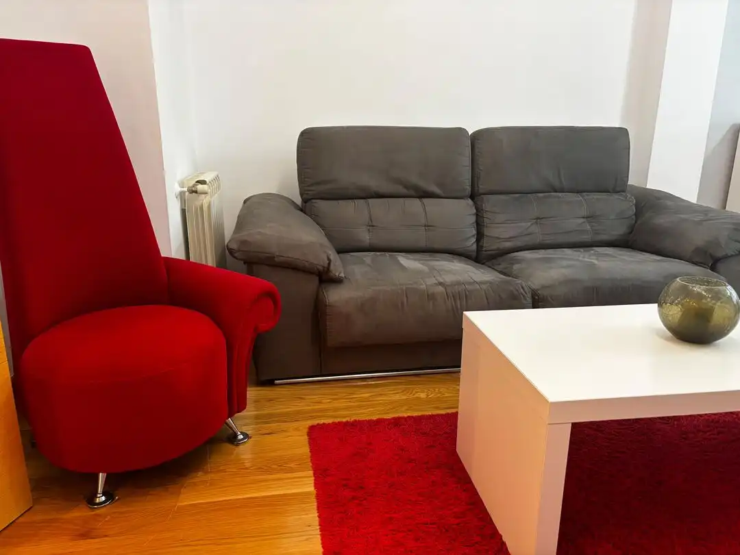 Sala de estar de Piso de alquiler en Santander con Trastero, Amueblado y Balcón