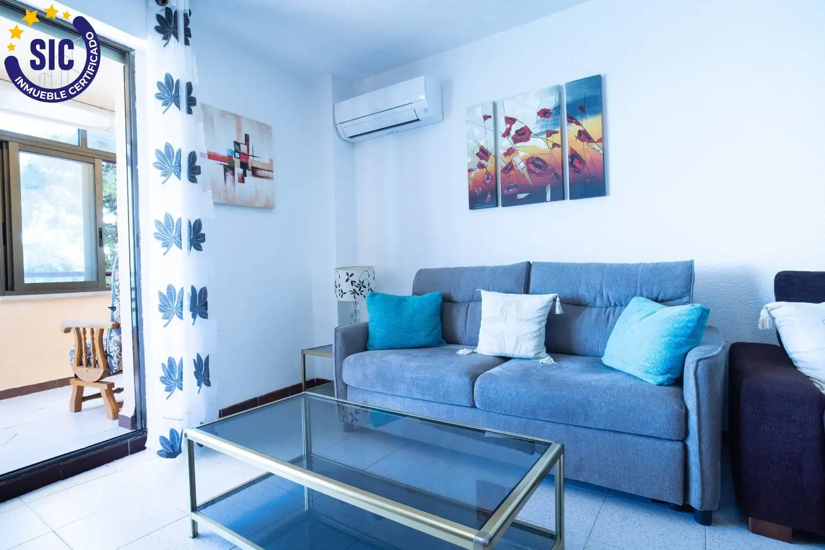 Wohnzimmer von Wohnungen zum Verkauf in Oropesa del Mar / Orpesa mit Klimaanlage, Terrasse und Möbliert