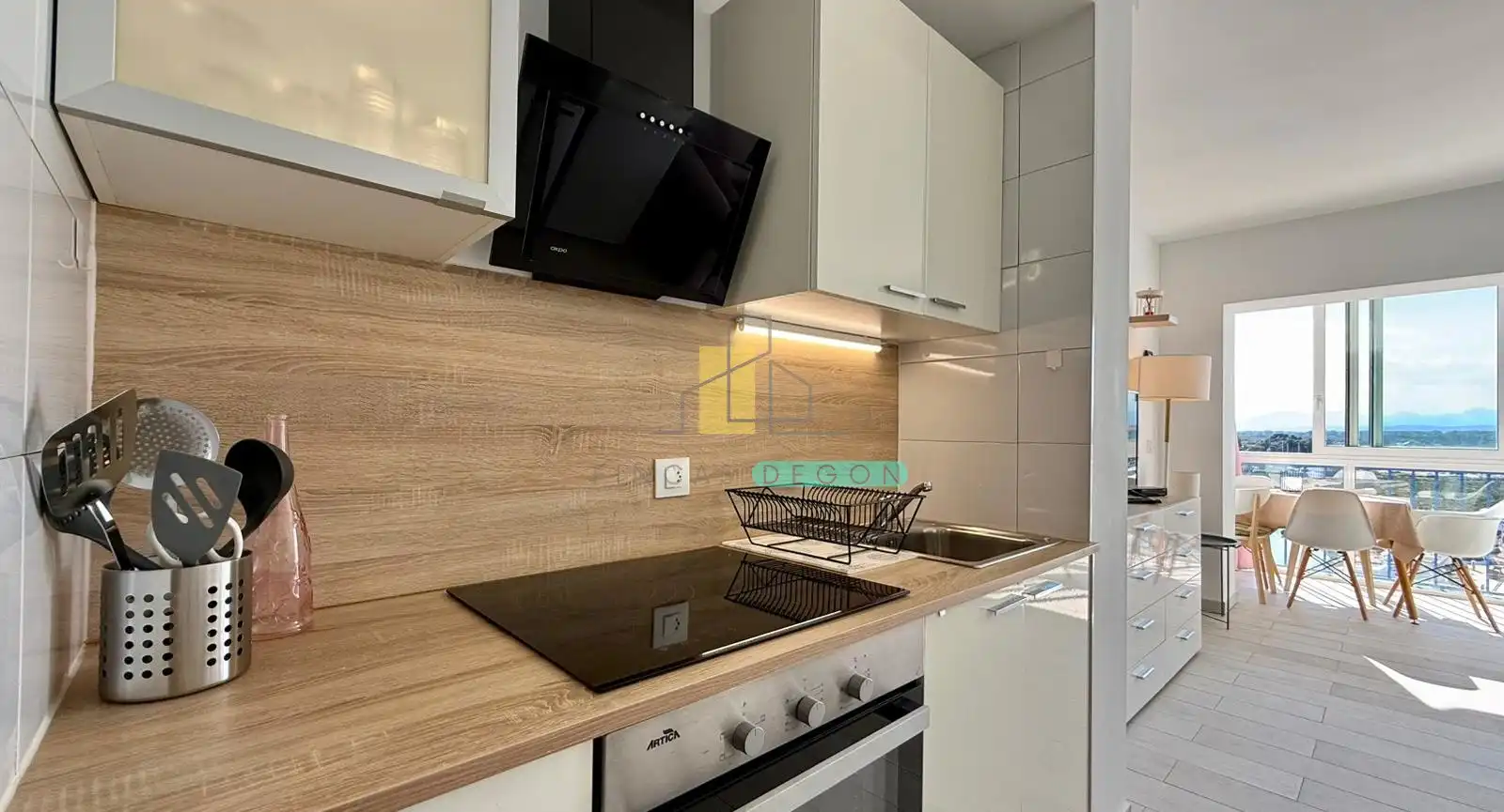Cocina de Estudio en venta en Roses con Calefacción, Jardín privado y Piscina