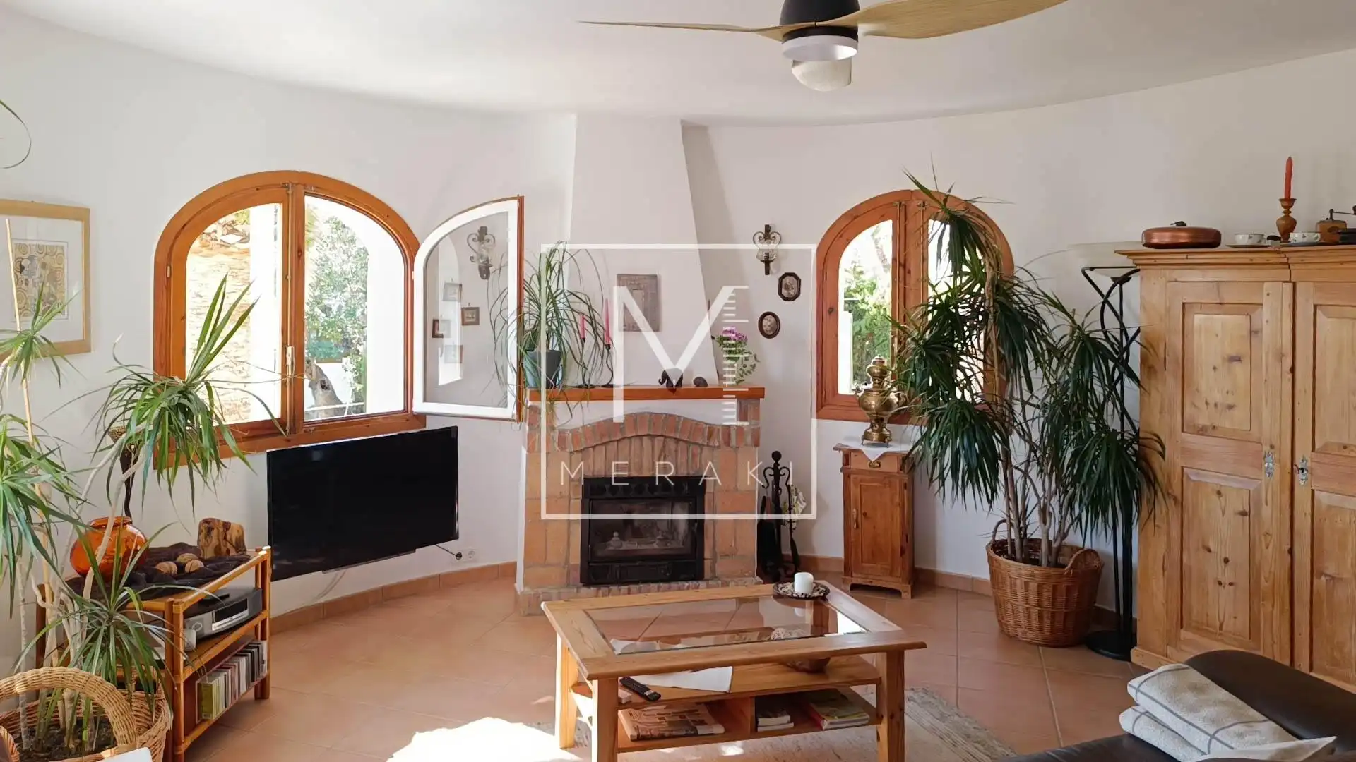 Sala de estar de Casa o chalet en venta en Calpe / Calp con Aire acondicionado, Calefacción y Jardín privado