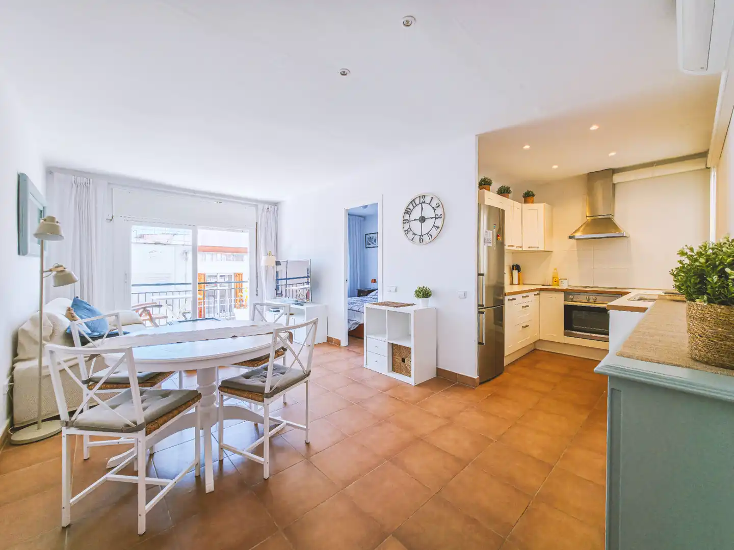 Küche von Wohnung zur Miete in Sant Pol de Mar mit Terrasse, Möbliert und Ofen