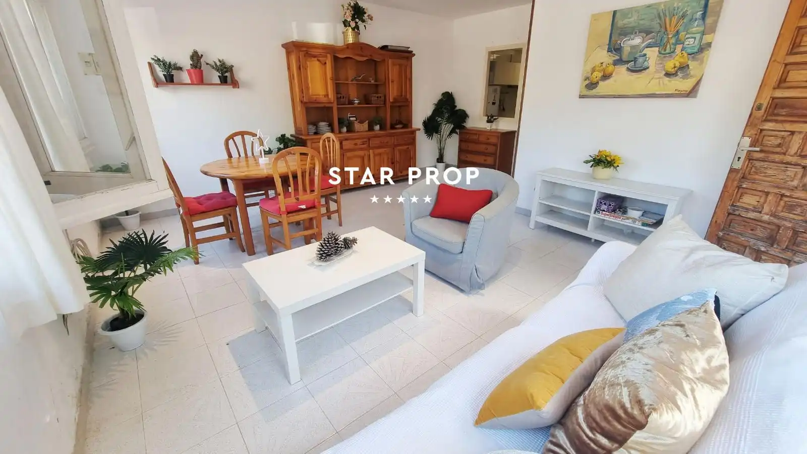 Living room of Flat for sale in Colera  with Terrace, Furnished and Oven
