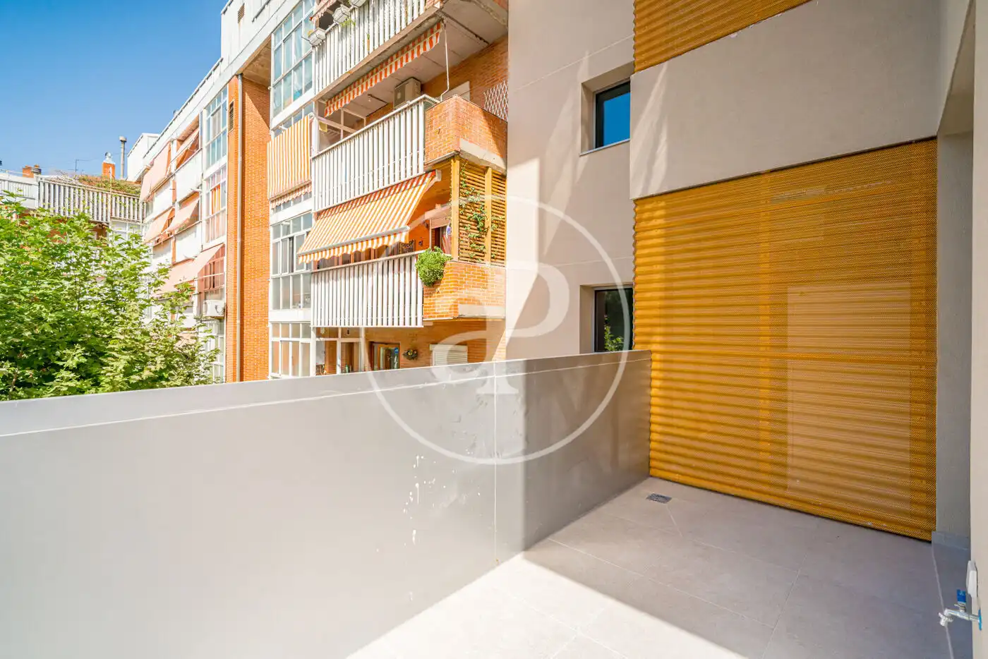 Balcony of Flat for rent in Madrid  with Air Conditioner, Heating and Private garden