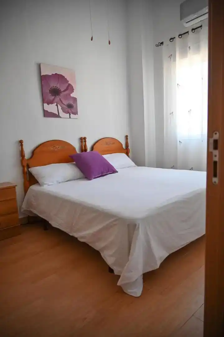 Schlafzimmer von Wohnung zur Miete in Cartagena mit Klimaanlage, Privatgarten und Parkett