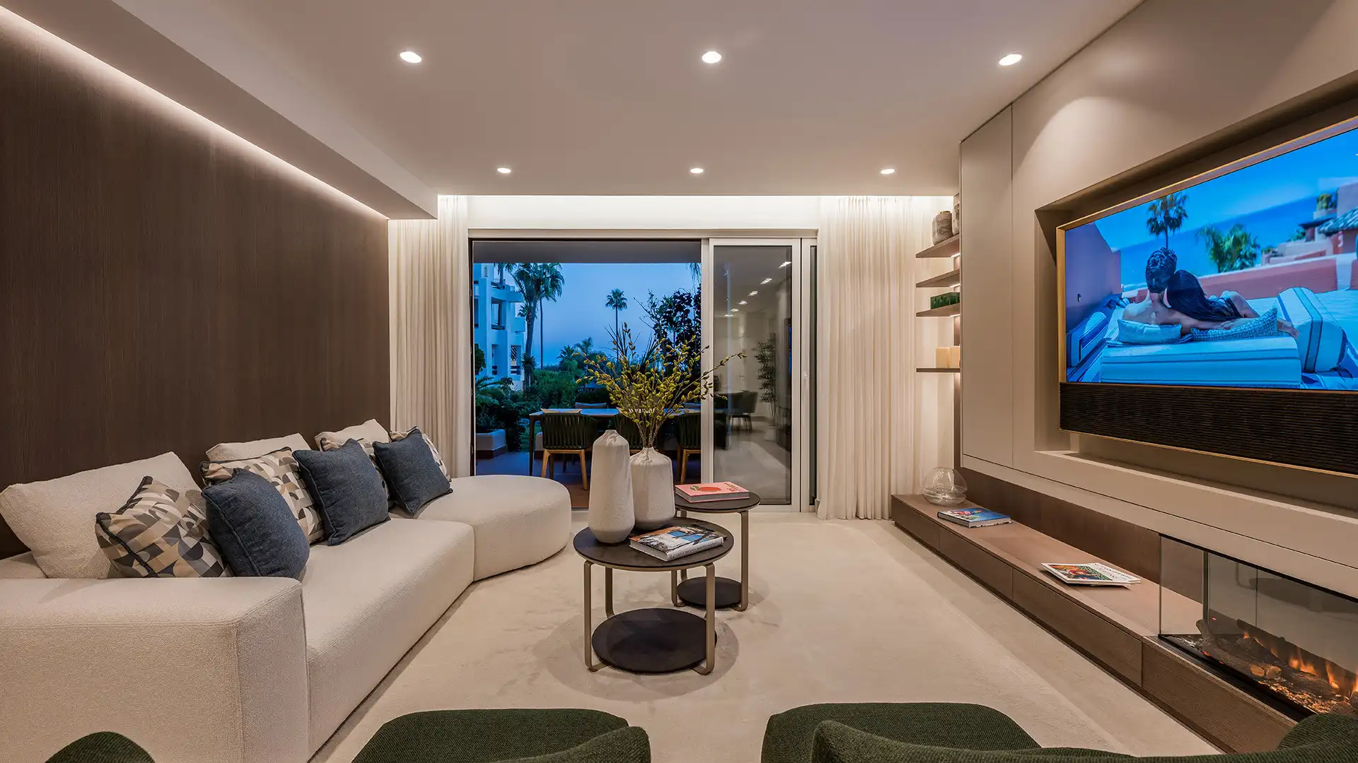 Sala de estar de Planta baja en venta en Estepona con Aire acondicionado, Terraza y Trastero