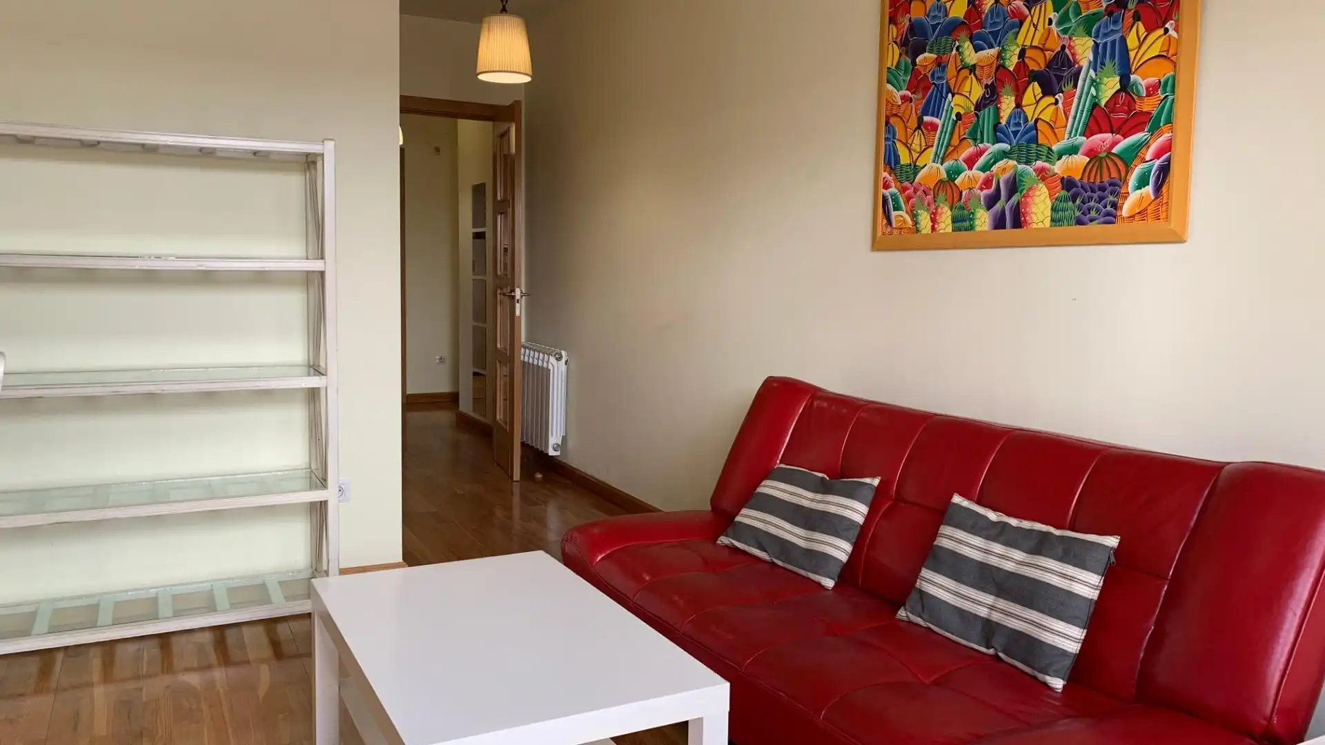 Sala de estar de Apartamento de alquiler en Aranda de Duero con Calefacción, Parquet y Terraza
