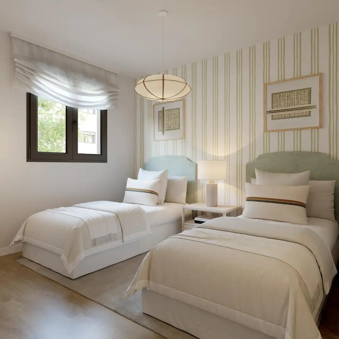 Dormitori de Apartament en venda en Alicante / Alacant amb Aire condicionat, Calefacció i Jardí privat