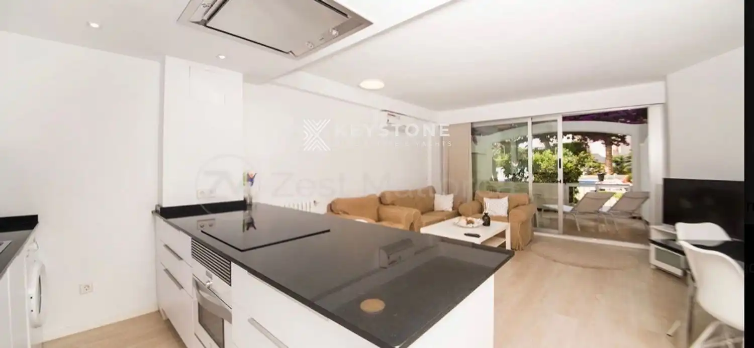 Kitchen of Flat for rent in Calvià  with Air Conditioner, Terrace and Swimming Pool