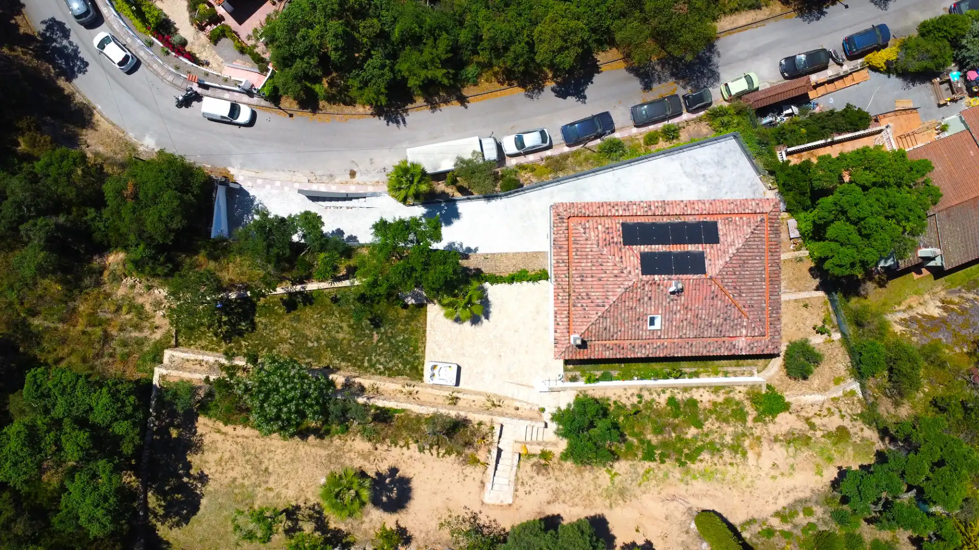 Vista exterior de Casa o xalet en venda en Santa Cristina d'Aro amb Aire condicionat, Jardí privat i Parquet