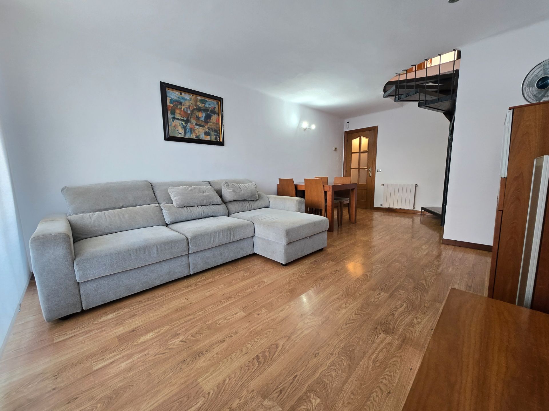 Living room of Duplex to rent in El Masnou  with Heating, Parquet flooring and Terrace