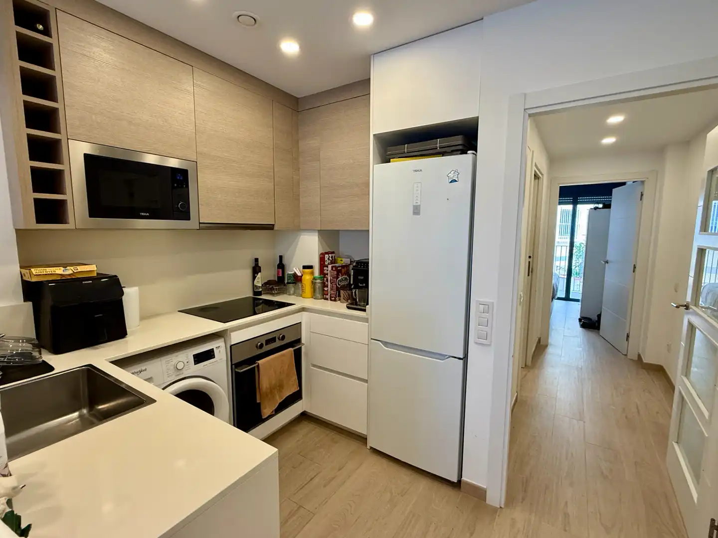Küche von Wohnung zum Verkauf in Barcelona mit Klimaanlage, Heizung und Parkett