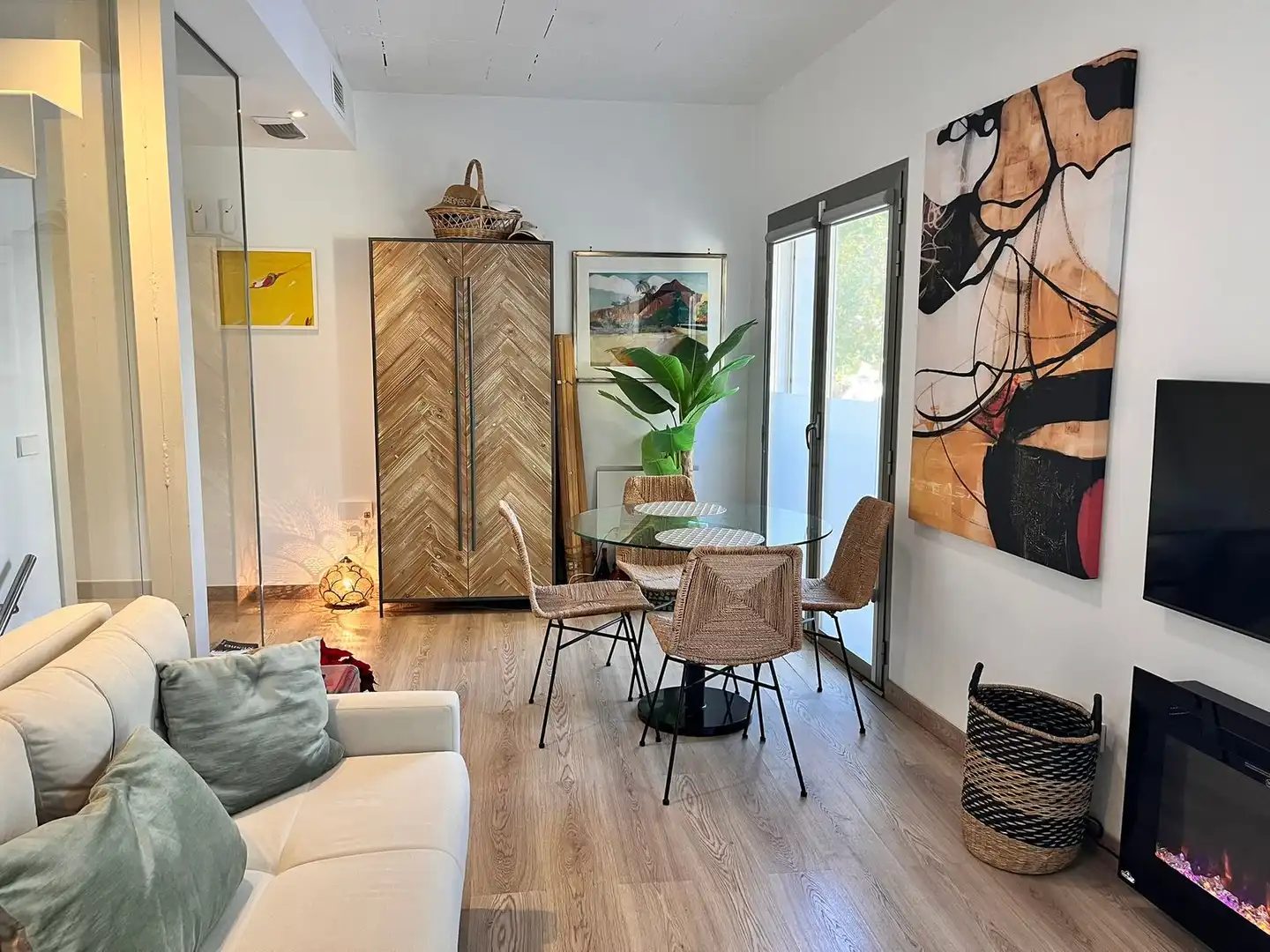 Sala de estar de Ático en venta en Marbella con Aire acondicionado y Terraza