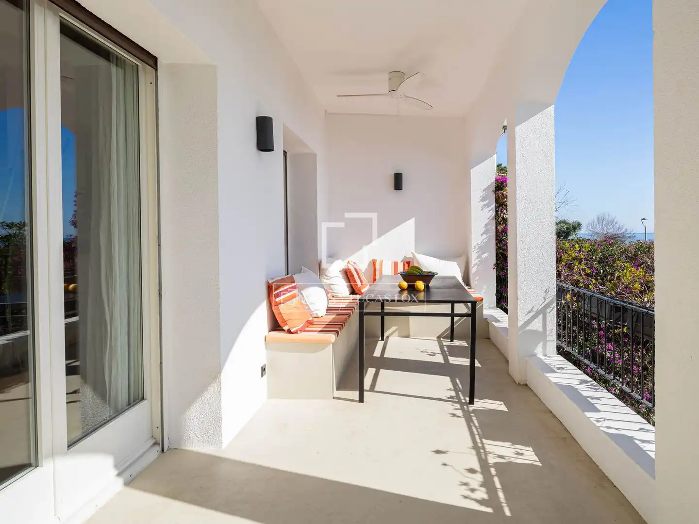 Terraza de Casa o chalet de alquiler en Caldes d'Estrac con Aire acondicionado, Calefacción y Jardín privado