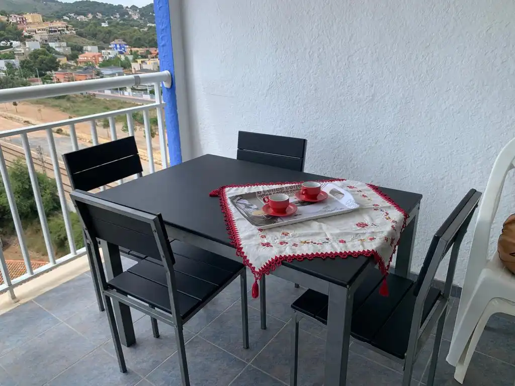 Terraza de Apartamento de alquiler en Oropesa del Mar / Orpesa con Aire acondicionado, Terraza y Amueblado