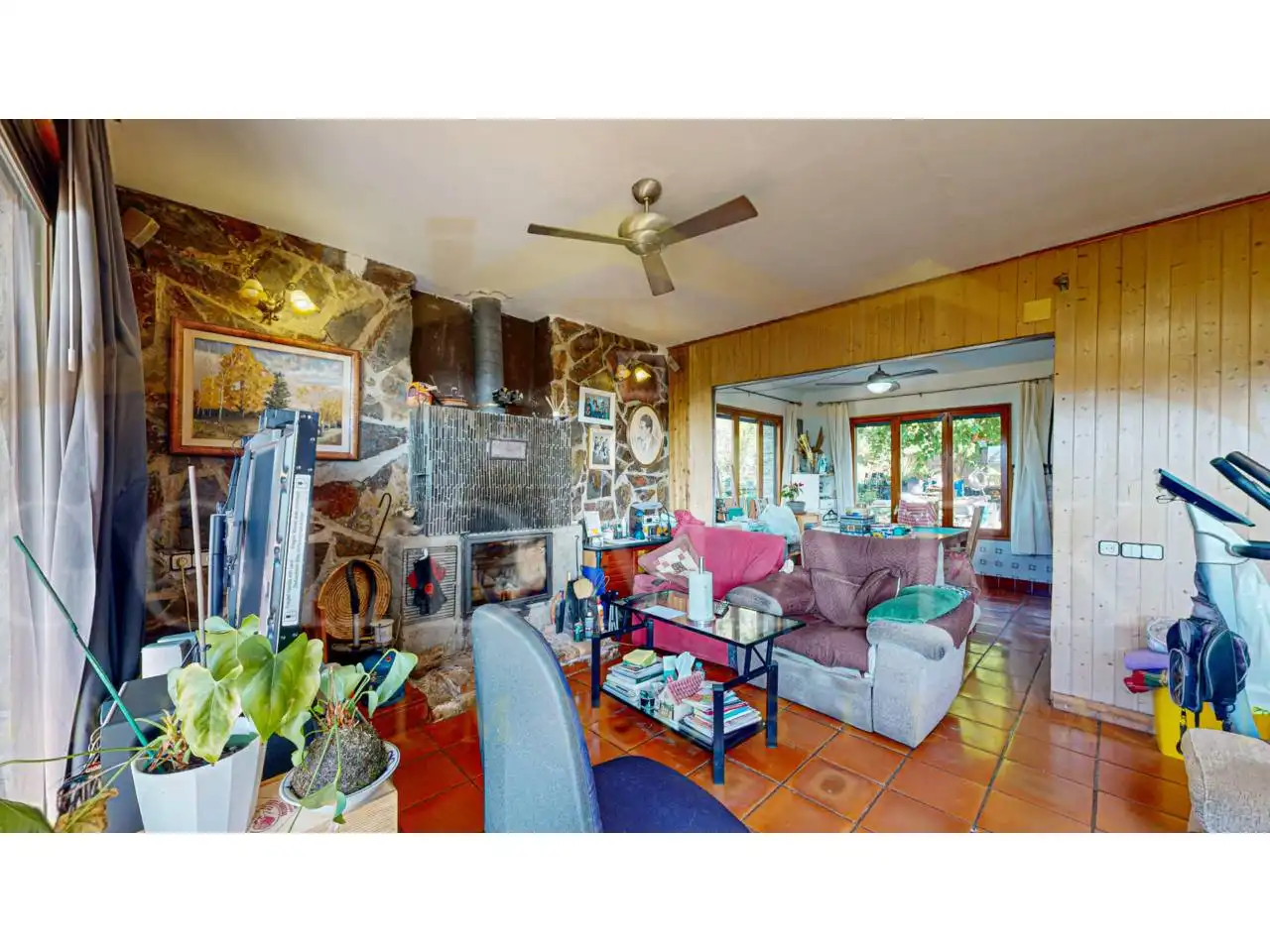 Living room of Houses for sale in Corbera de Llobregat  with Private garden, Terrace and Swimming Pool