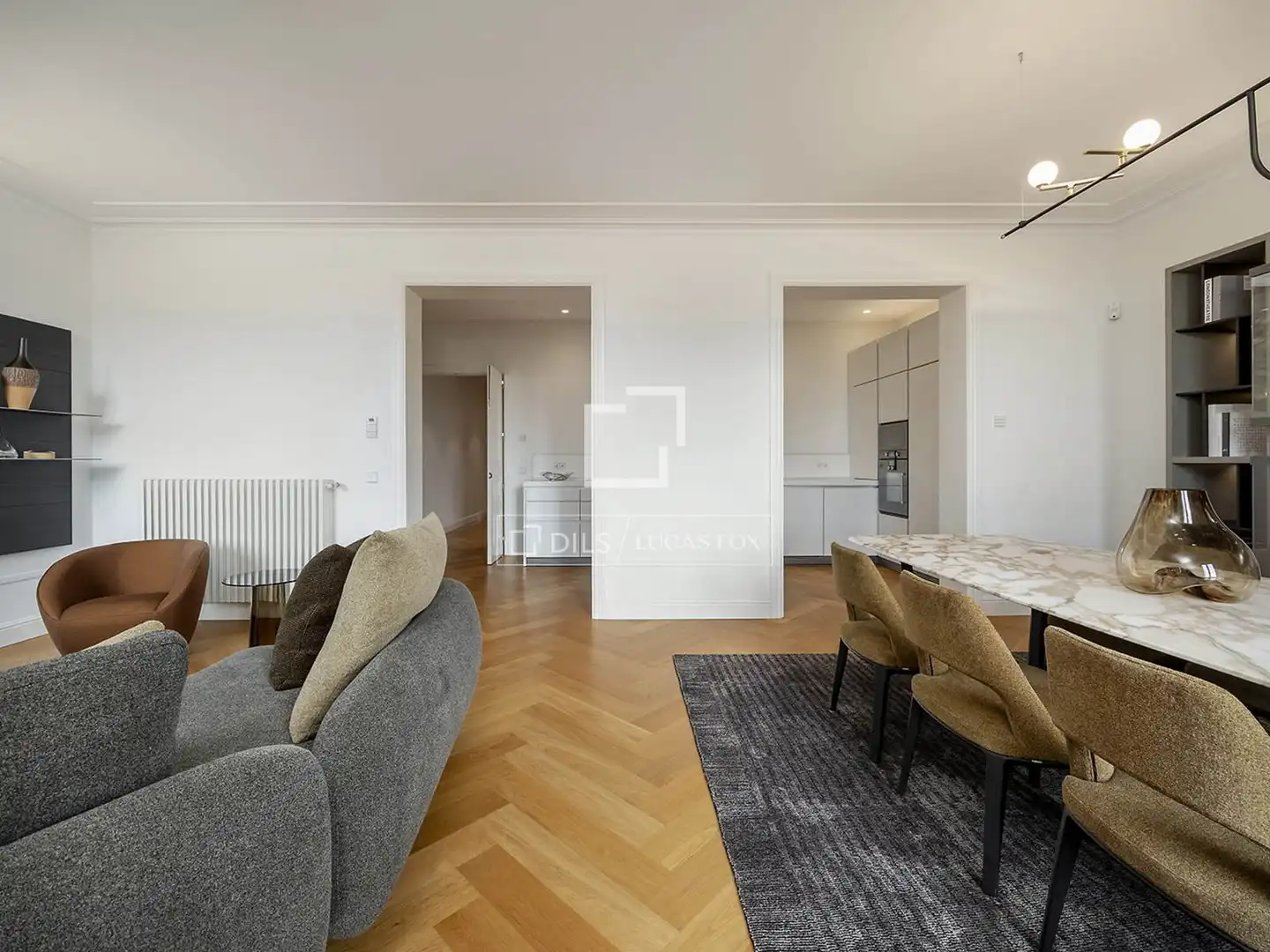 Sala de estar de Piso en venta en Barcelona con Aire acondicionado, Calefacción y Parquet