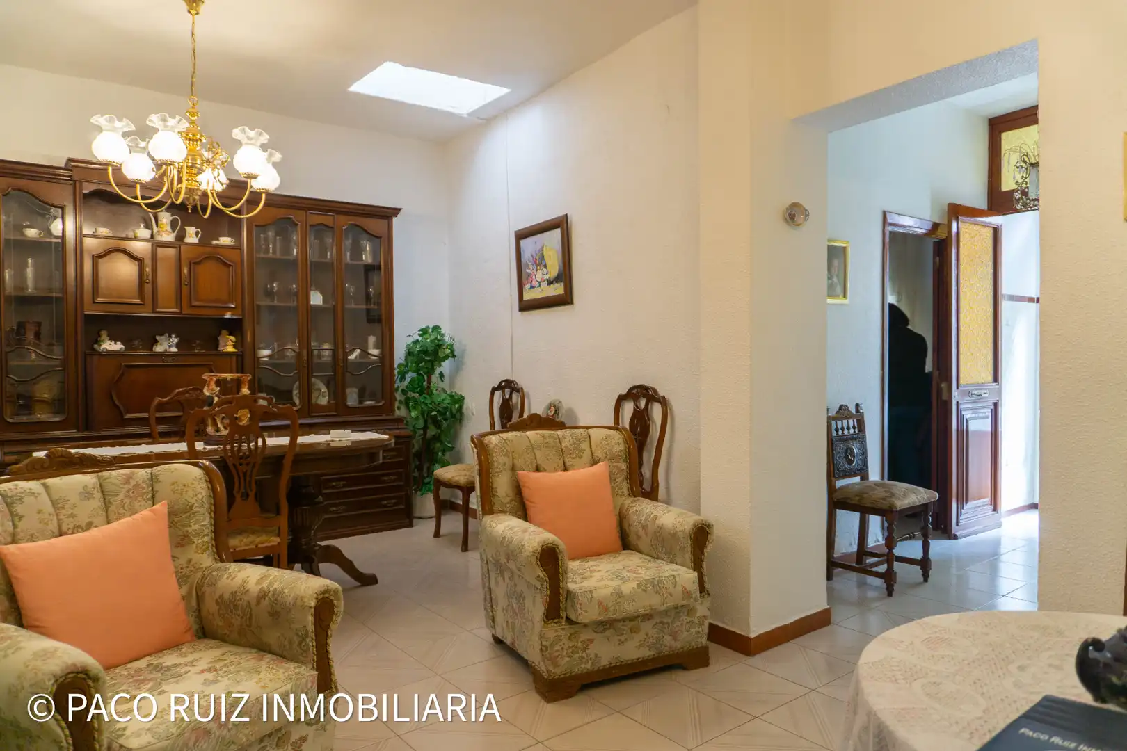 Wohnzimmer von Einfamilien-Reihenhaus zum Verkauf in Tabernas mit Abstellraum, Möbliert und Balkon