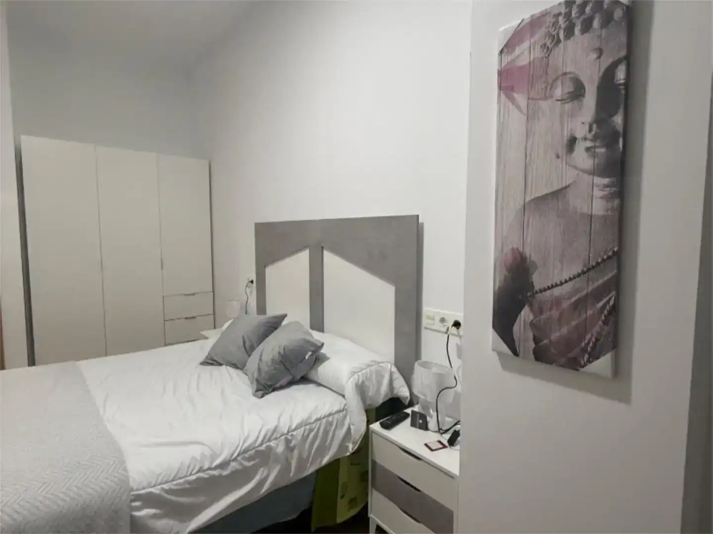 Schlafzimmer von Erdgeschoss zur Miete in Olivenza mit Klimaanlage