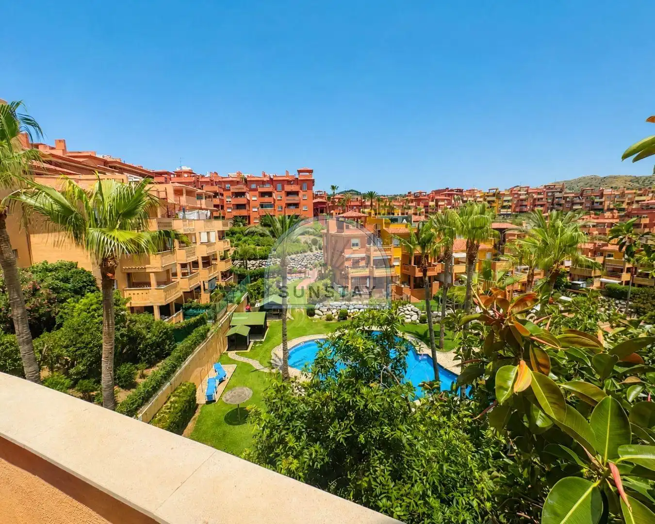 Außenansicht von Wohnungen zur Miete in Marbella mit Klimaanlage, Heizung und Terrasse