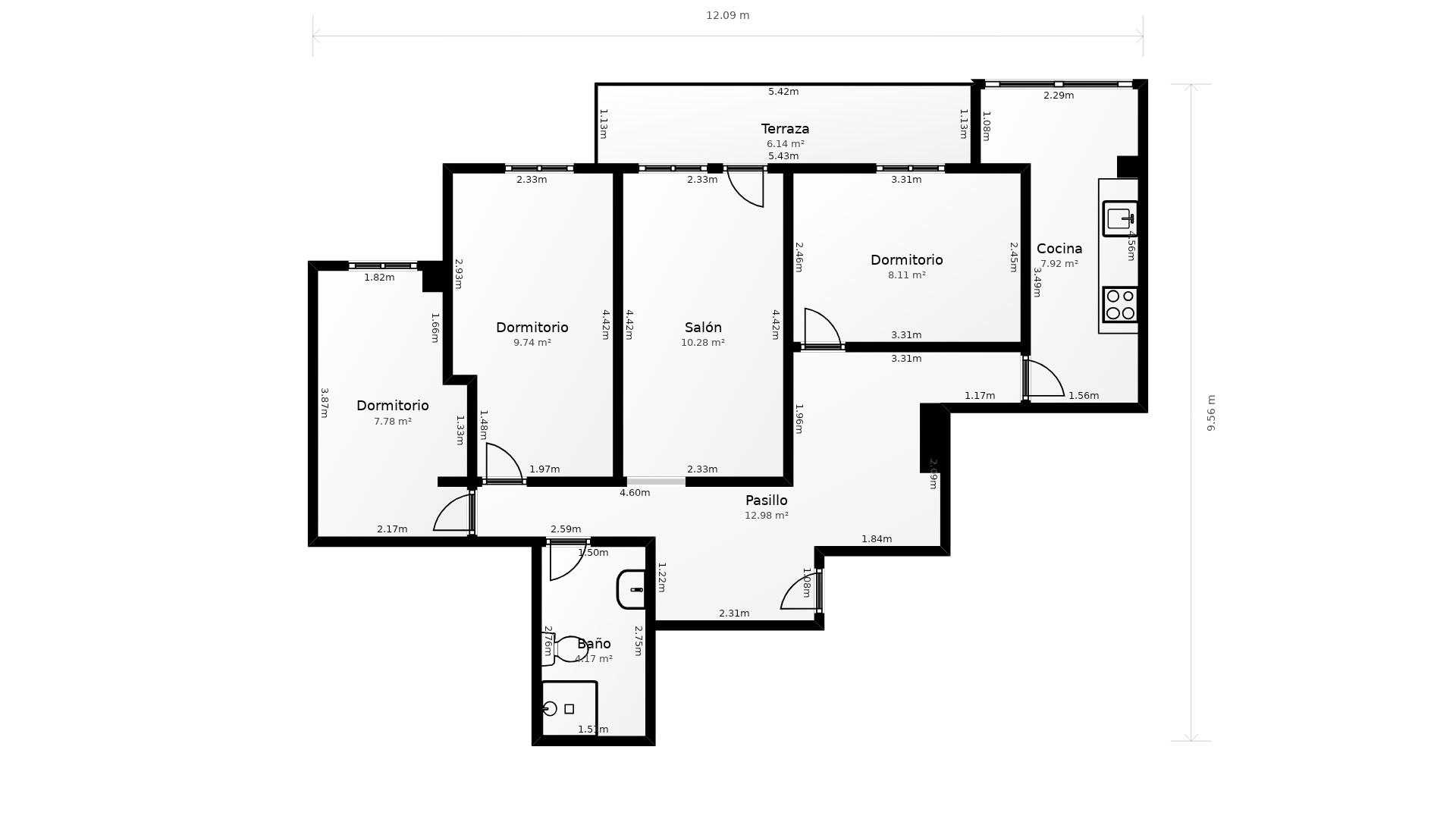Apartamento de alquiler en Alcalá de Henares con Terraza, Horno y Se aceptan mascotas