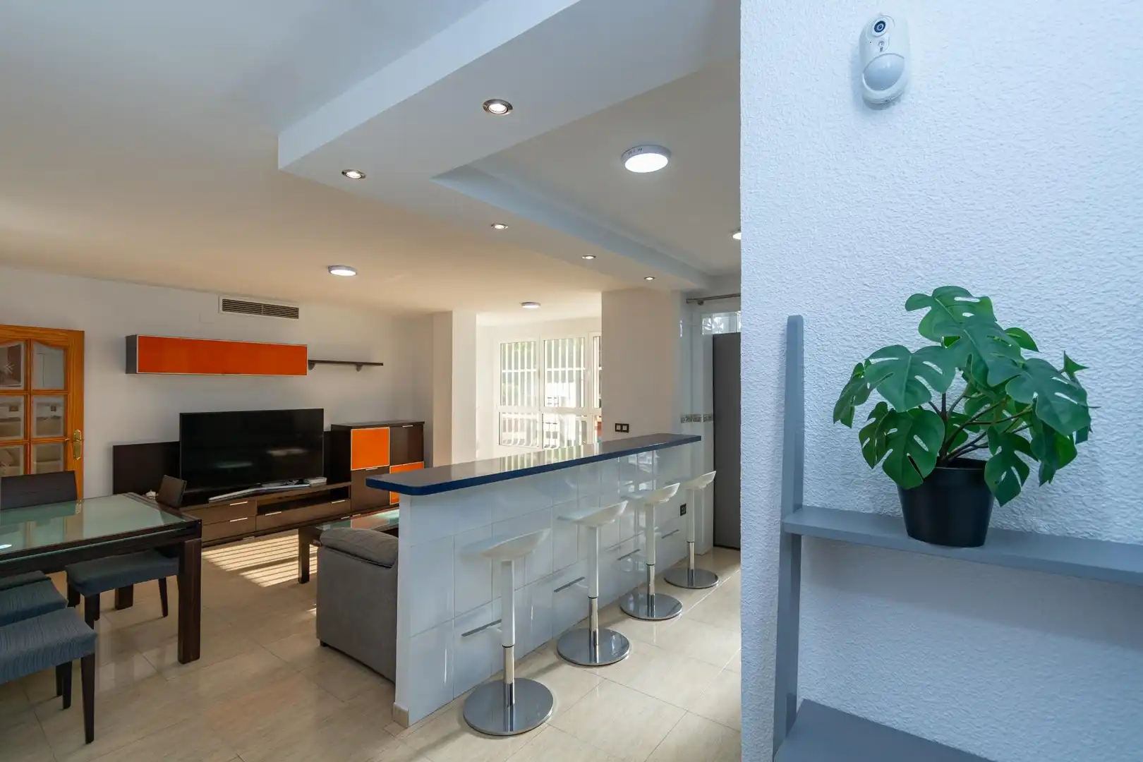 Sala de estar de Piso en venta en Cartagena con Aire acondicionado, Trastero y Amueblado