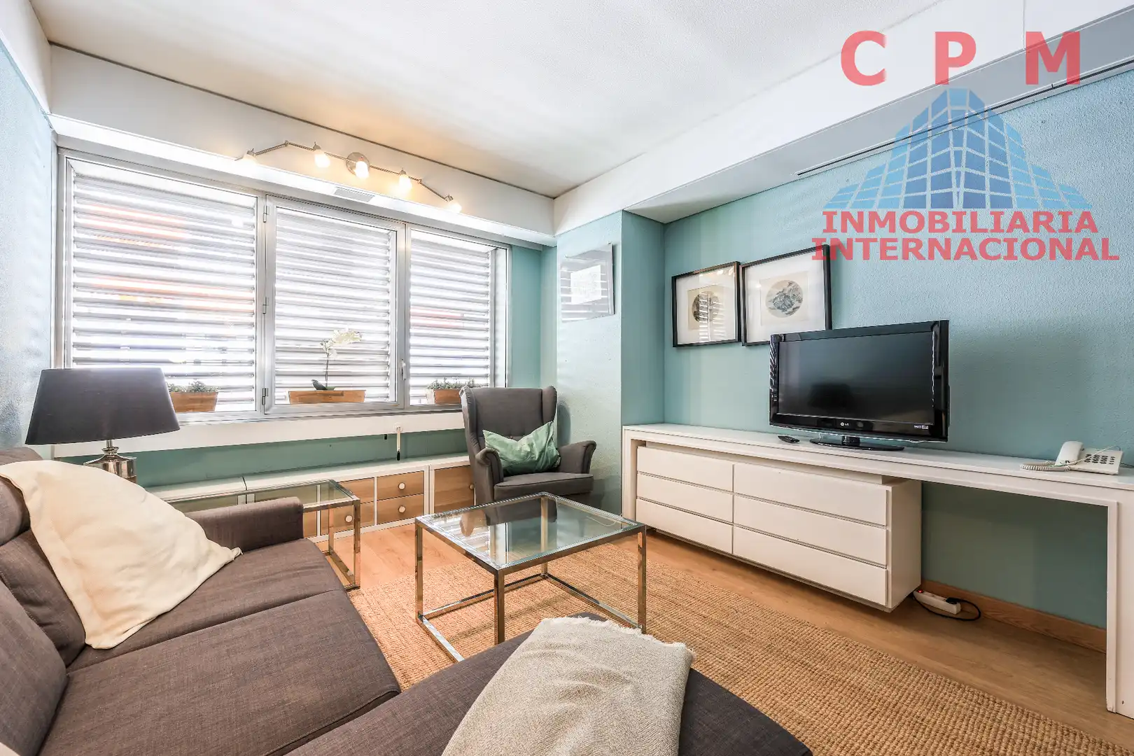 Wohnzimmer von Wohnung zur Miete in Madrid mit Klimaanlage, Heizung und Parkett