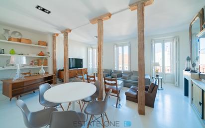 Living room of Duplex for sale in  Madrid Capital  with Air Conditioner, Heating and Parquet flooring