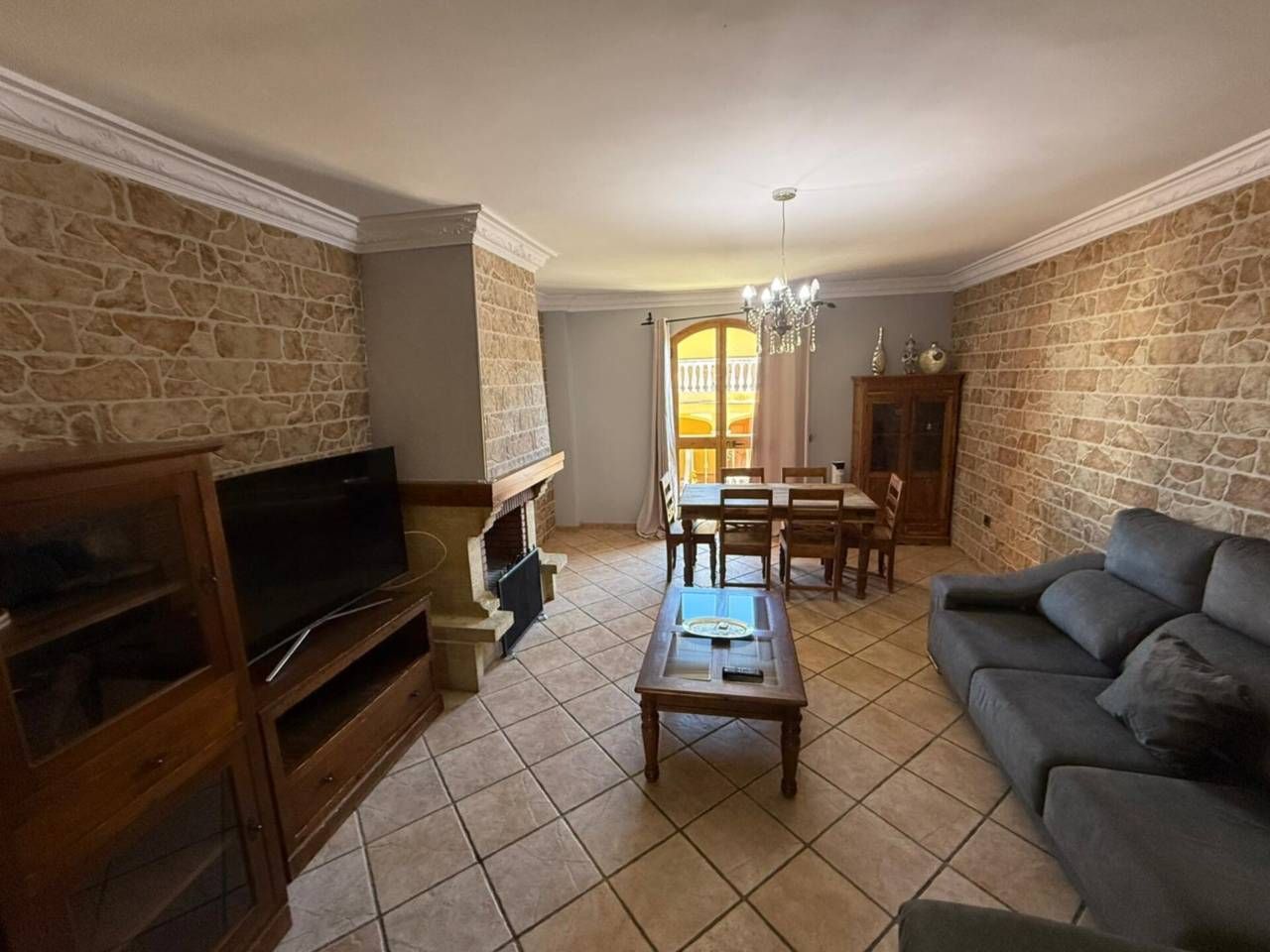 Living room of Single-family semi-detached to rent in La Línea de la Concepción  with Air Conditioner, Terrace and Furnished