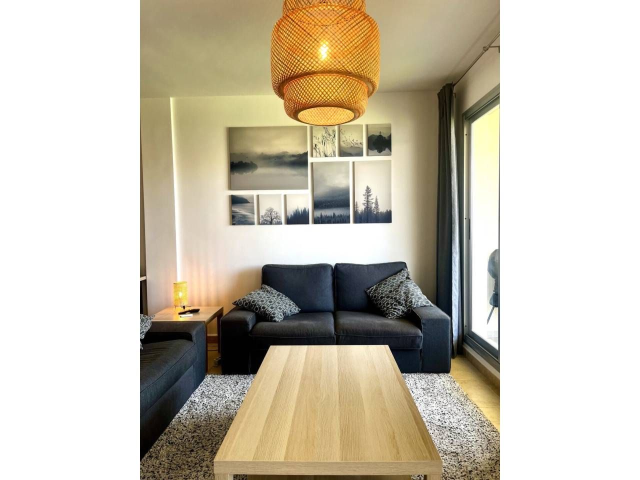 Sala d'estar de Àtic en venda en San Jorge / Sant Jordi amb Aire condicionat, Terrassa i Moblat