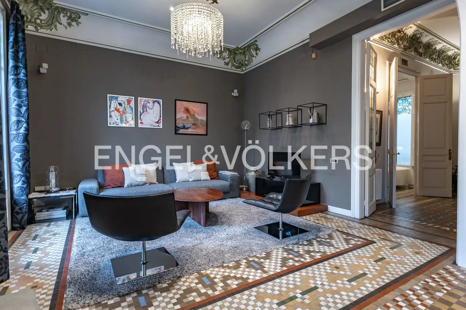 Sala de estar de Piso en venta en Eixample