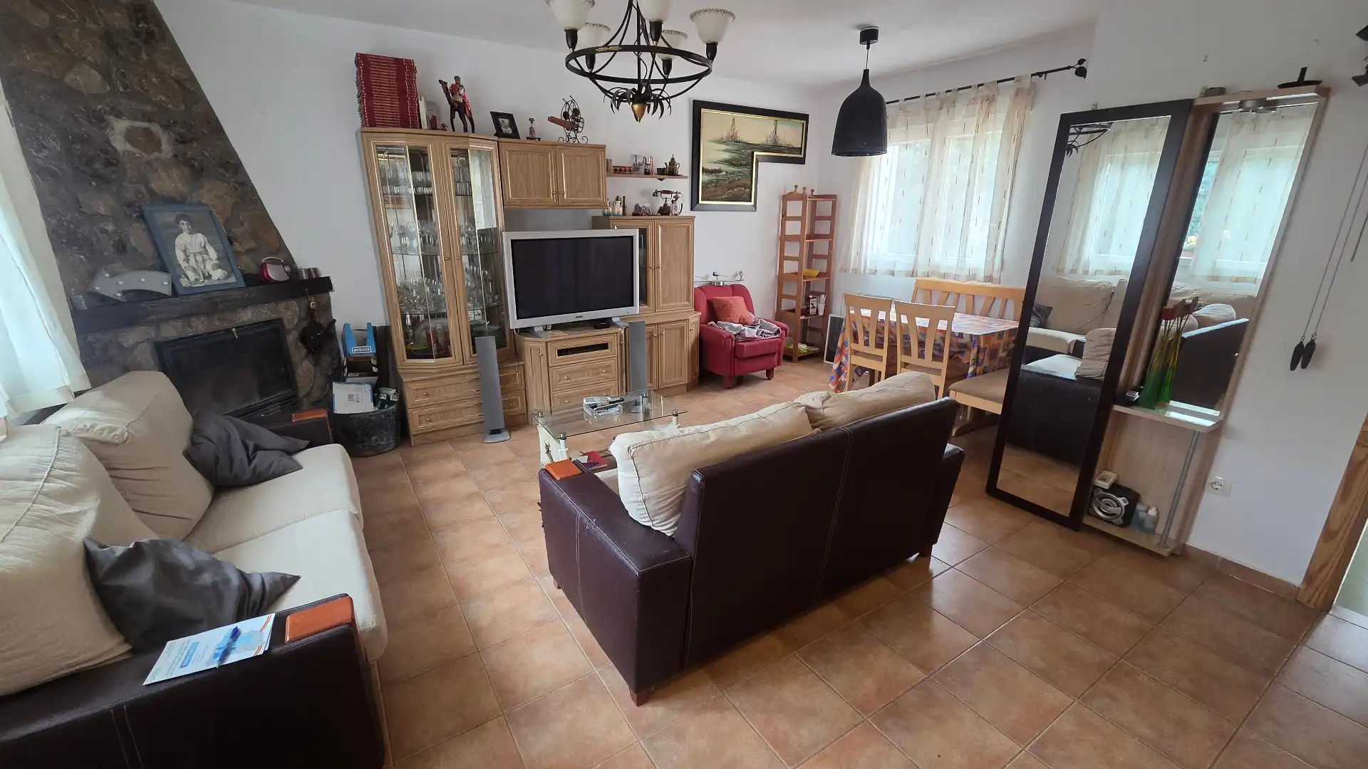 Sala de estar de Casa o chalet en venta en Maello con Calefacción, Jardín privado y Terraza