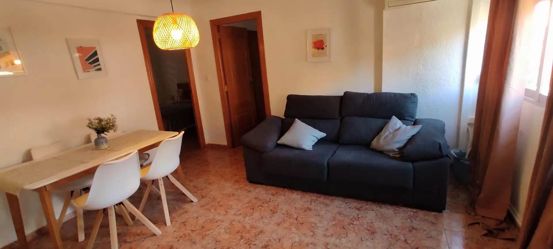 Wohnzimmer von Wohnung zur Miete in Valencia mit Balkon