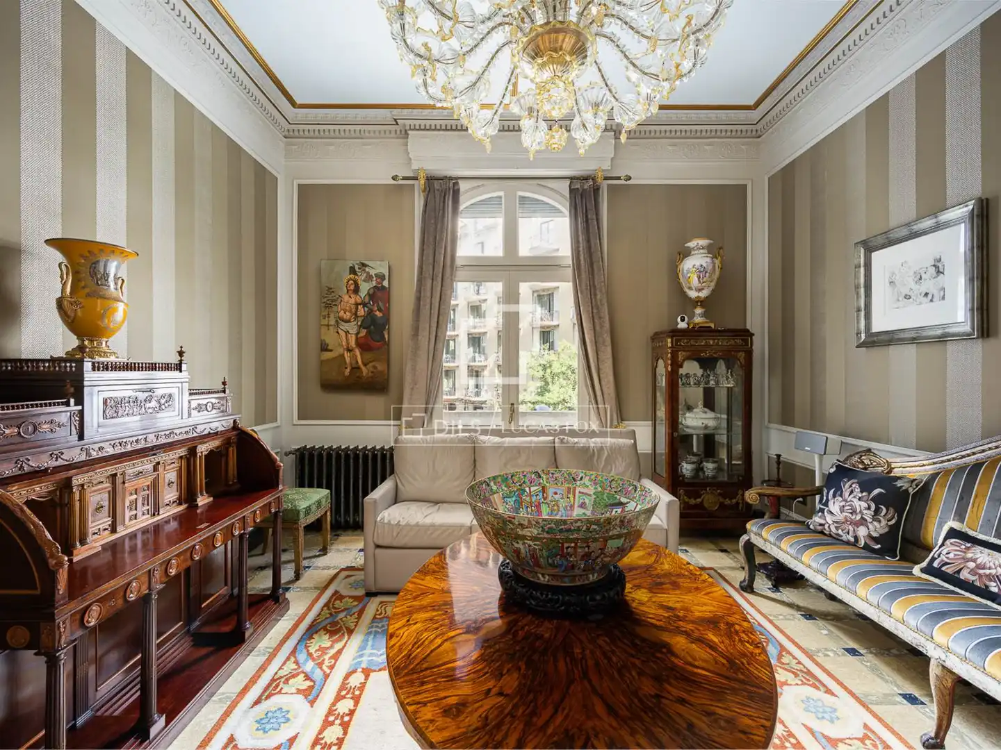 Living room of Flat for sale in Barcelona  with Air Conditioner, Heating and Furnished