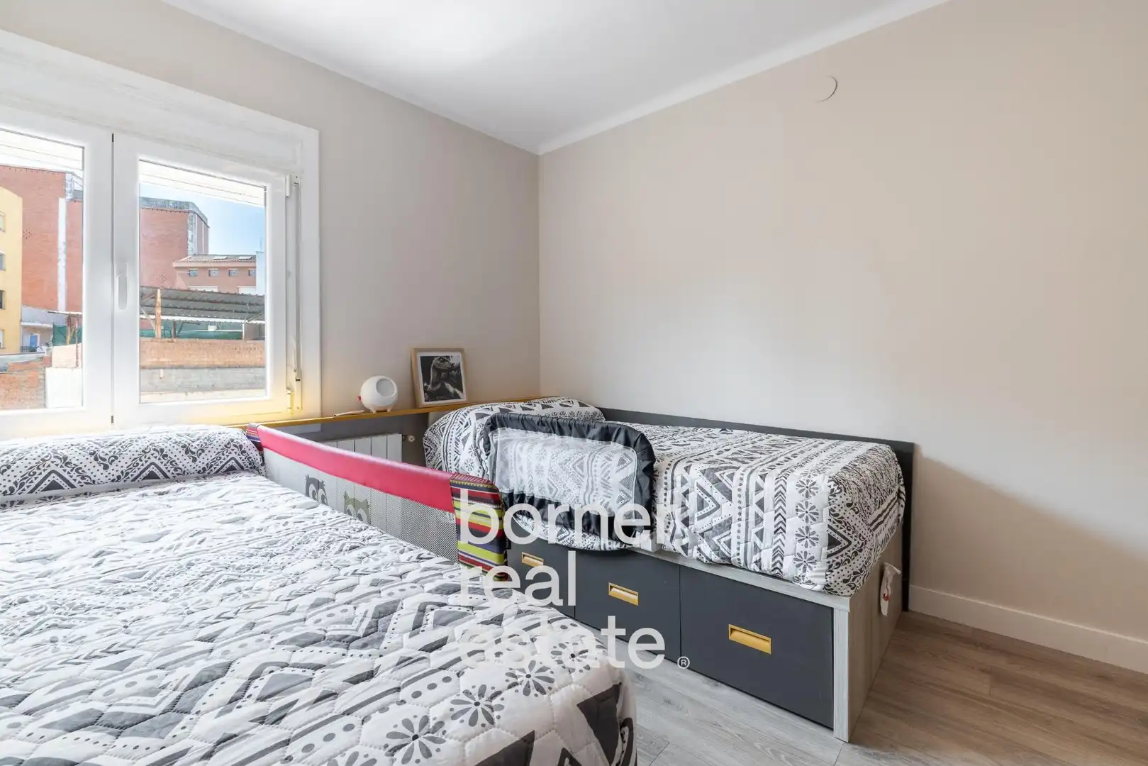 Schlafzimmer von Wohnung zum Verkauf in Rubí mit Heizung, Parkett und Balkon