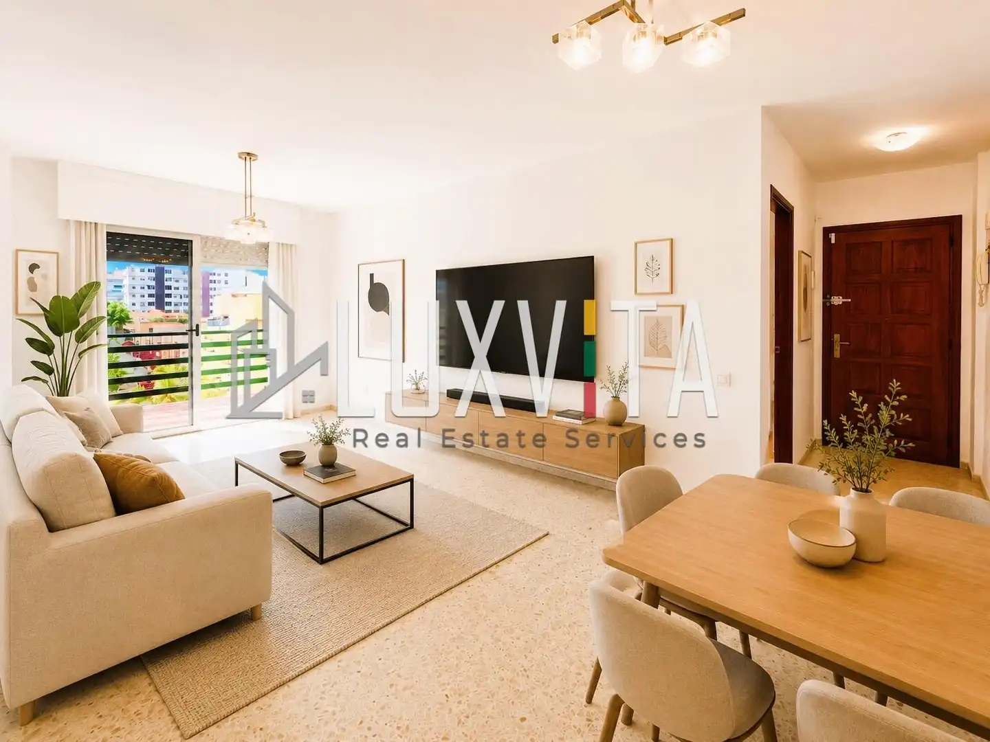 Sala de estar de Apartamento en venta en Arona con Terraza y Piscina comunitaria