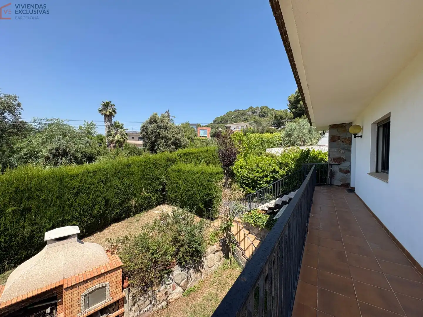 Vista exterior de Casa o xalet en venda en Caldes de Montbui amb Calefacció, Jardí privat i Terrassa