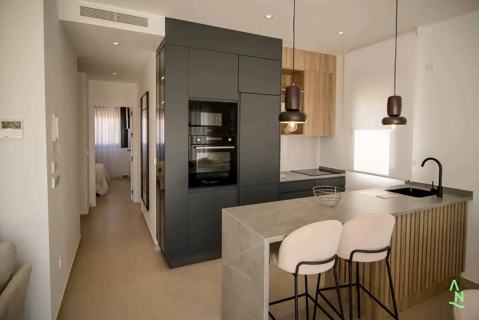 Cocina de Ático en venta en Alhama de Murcia con Aire acondicionado, Terraza y Piscina