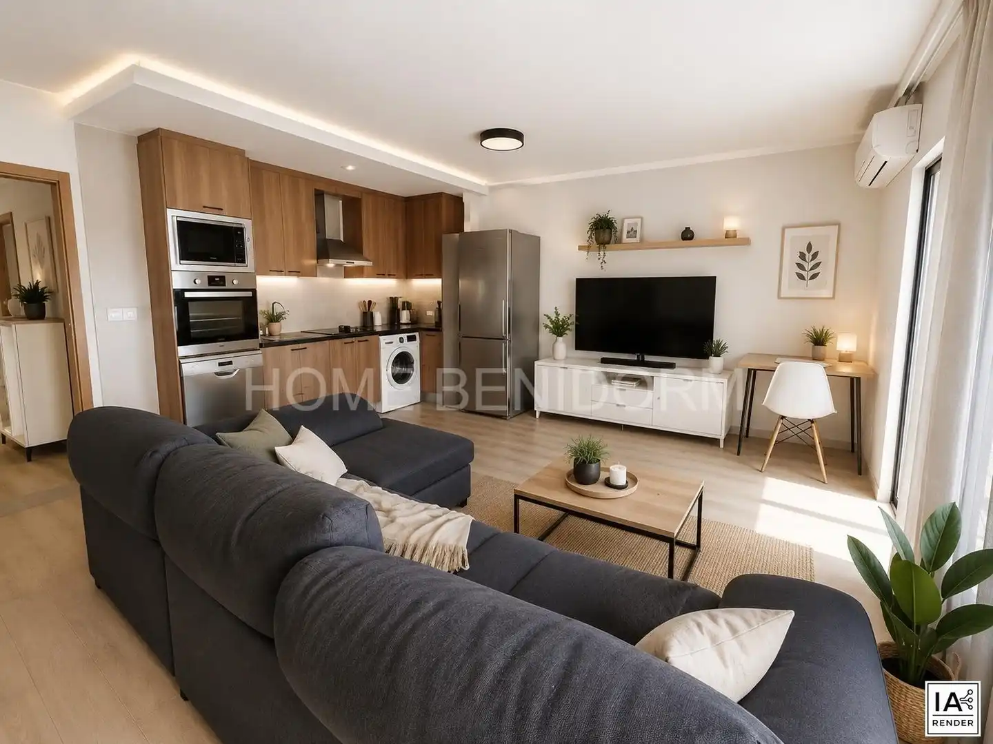 Wohnzimmer von Erdgeschoss zum Verkauf in La Nucia mit Klimaanlage, Terrasse und Gemeinschaftspool