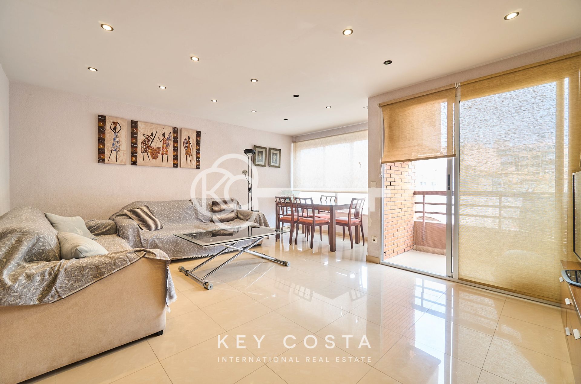 Living room of Flat for sale in Alicante / Alacant  with Air Conditioner, Furnished and Oven