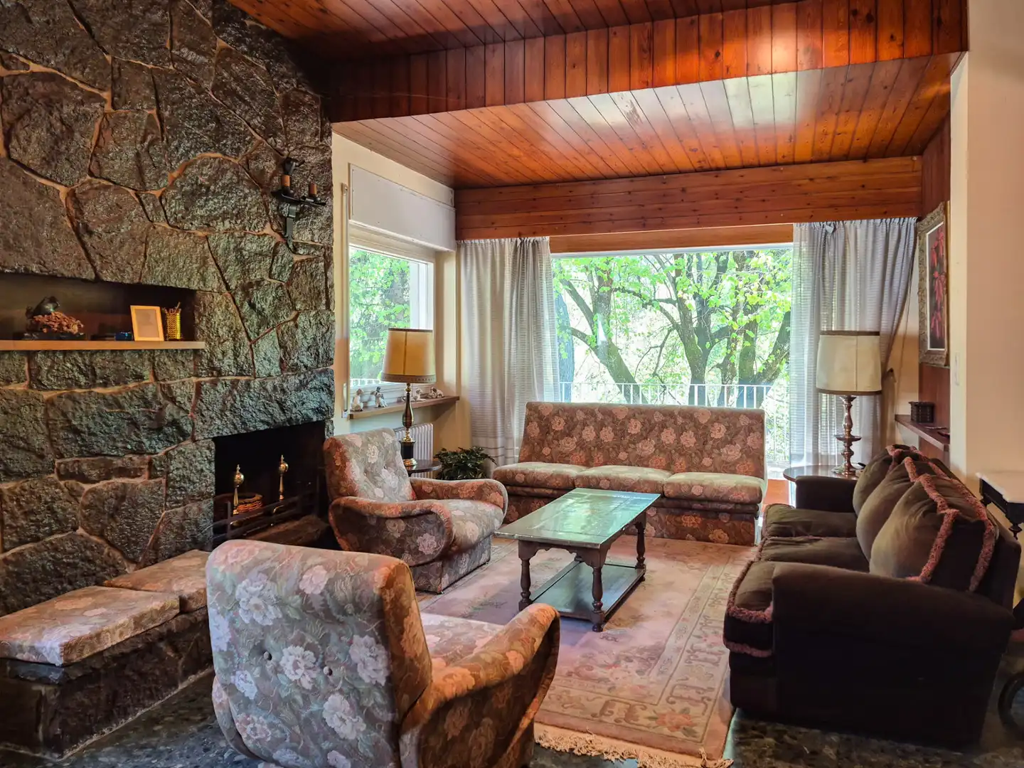 Living room of Houses for sale in Ripoll  with Private garden, Terrace and Swimming Pool