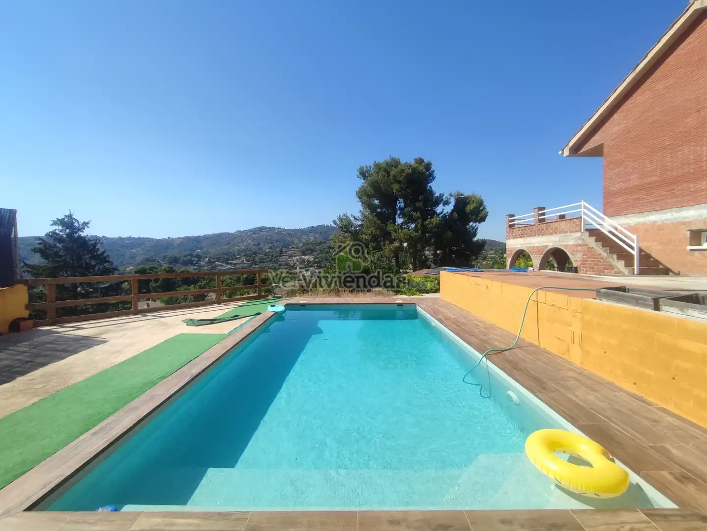 Piscina de Casa o xalet en venda en Vallirana amb Calefacció, Jardí privat i Terrassa